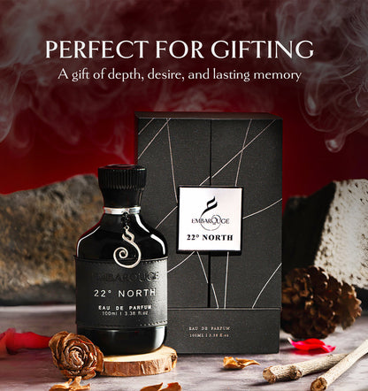 Embarouge 22 North Luxury perfume for him Eau De Parfum 100ml - Highlighting it’s Perfect for gifting