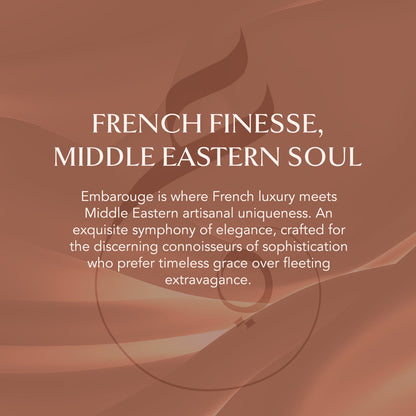 Embarouge Arabian Noir Luxury perfume for him Eau De Parfum 100ml - showing it’s best for Evenings &amp; Date Nights lifestyle shoot