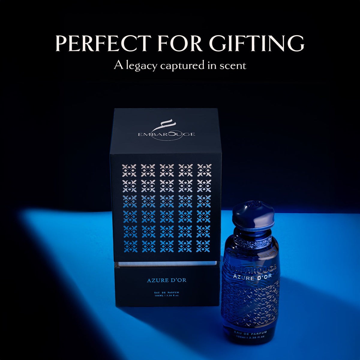 Embarouge Azure Dor Luxury perfume for him Eau De Parfum 100ml - Highlighting it’s Perfect for gifting