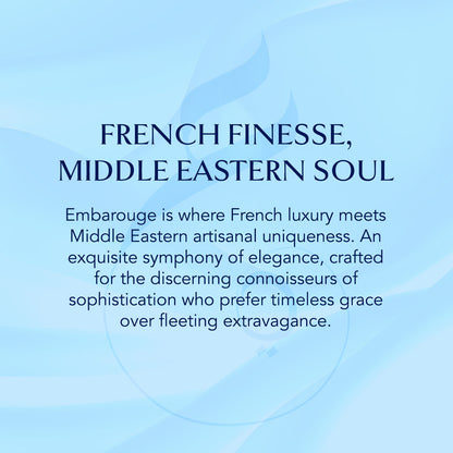 Embarouge Azure Dor Luxury perfume for him Eau De Parfum 100ml– highlighting its influence from French perfume and origin from Middle Eastern perfume