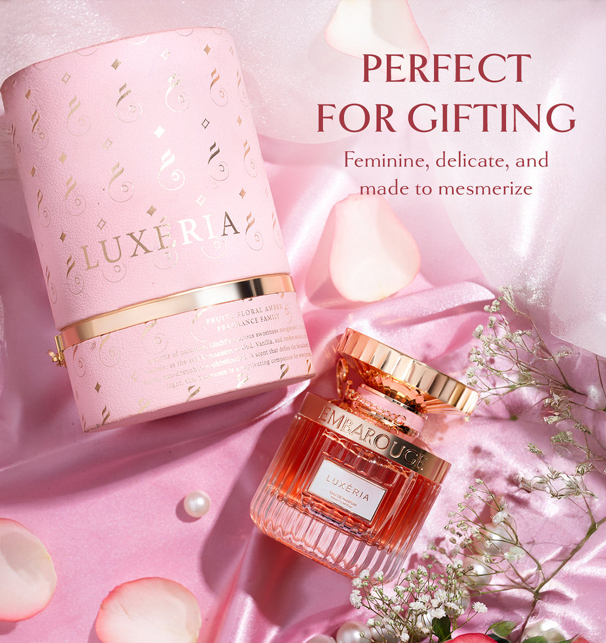 Embarouge Luxeria Luxury perfume for women Eau De Parfum 100ml - Highlighting it’s Perfect for gifting