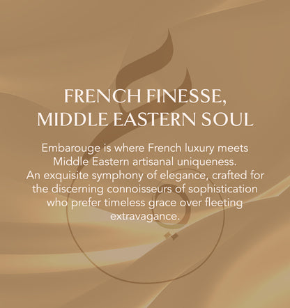 Embarouge Midnight Mirage Bloom Luxury perfume for women Eau De Parfum 100ml– highlighting its influence from French perfume and origin from Middle Eastern perfume